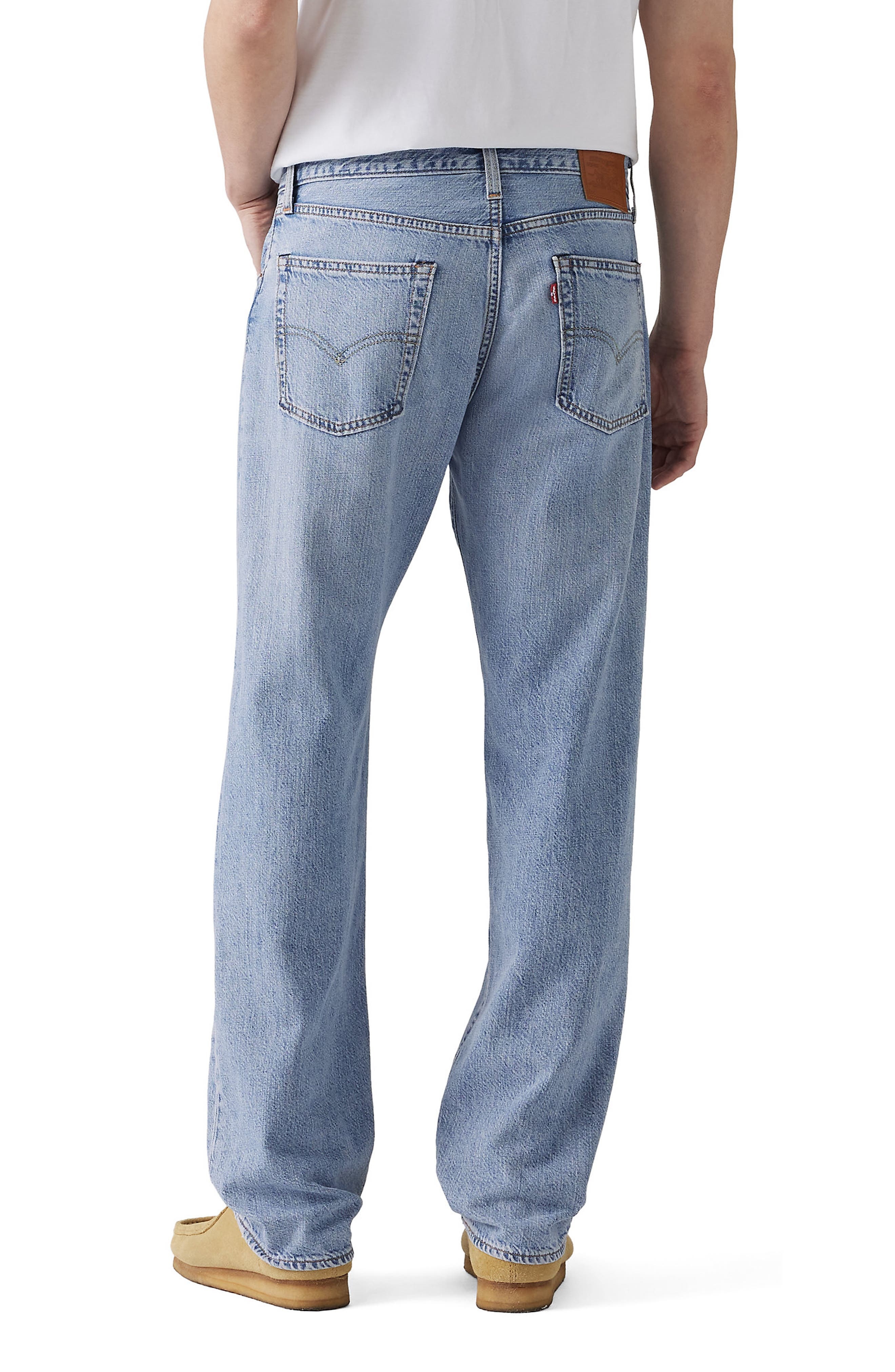 levi's 555™ Relaxed Straight Cotton & Linen Jeans in Call Me Again Ltwt at Nordstrom - 2