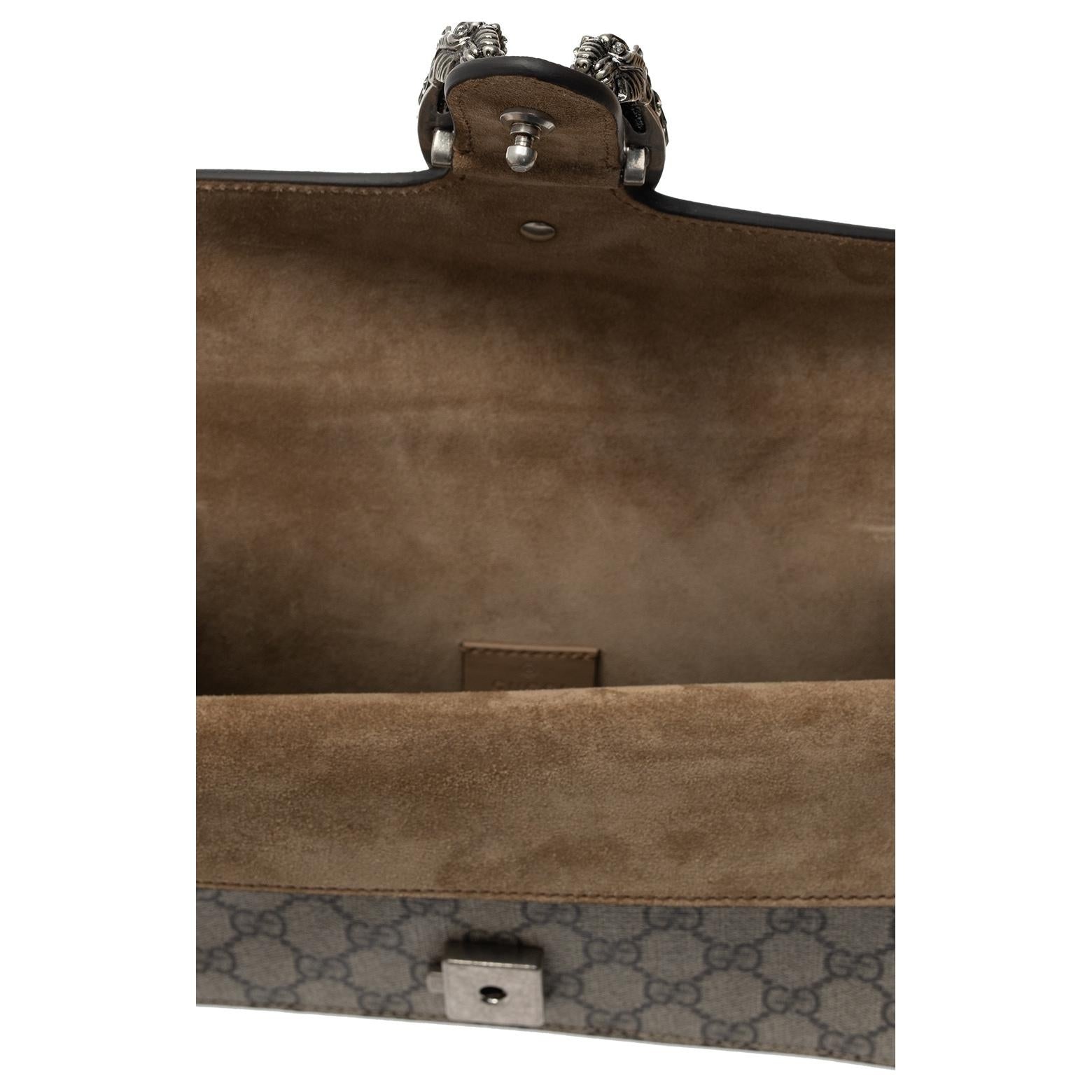 (WMNS) Gucci GG Dionysus Small-Sized Single-Shoulder Bag Grey/Brown 499623-92TJN-8660 - 5