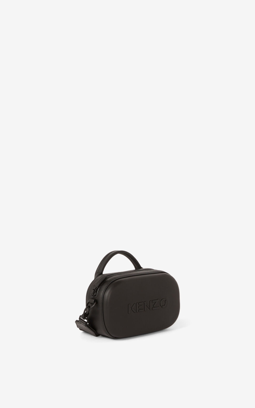 KENZO Logo small leather cross-body bag - 5