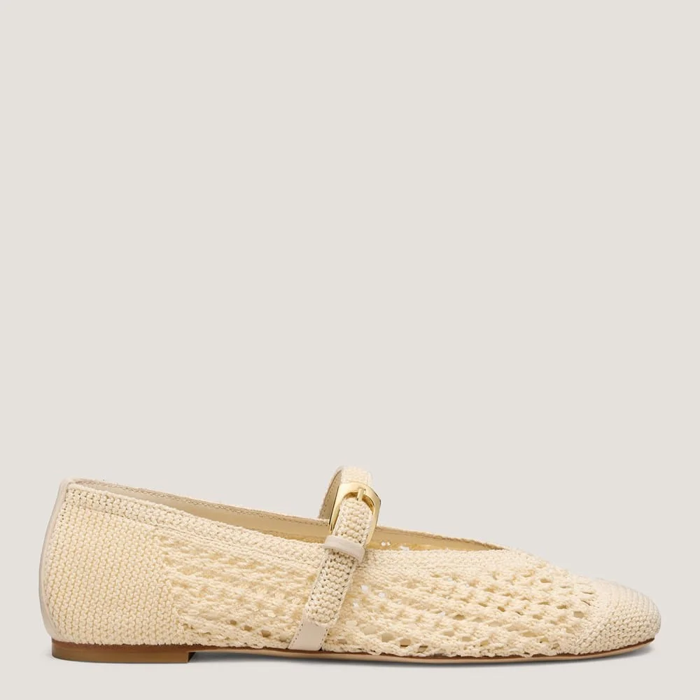 LEORA WOVEN MARY JANE FLAT - 1