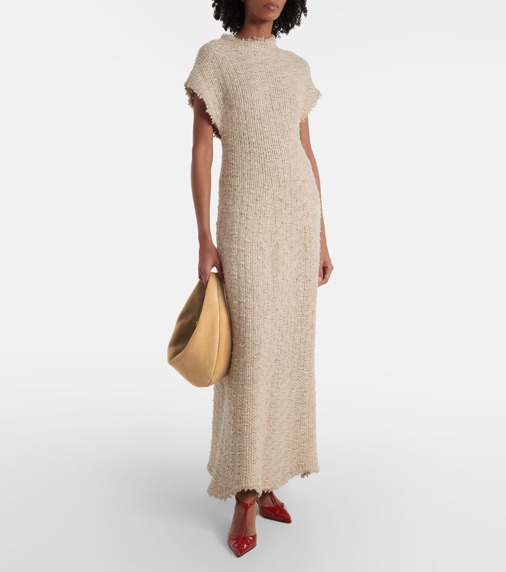 Olivia Medium suede shoulder bag - 5