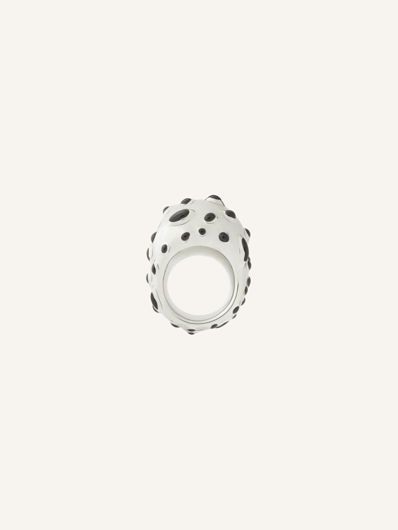 INFINITY FLECKED METAL RING 1