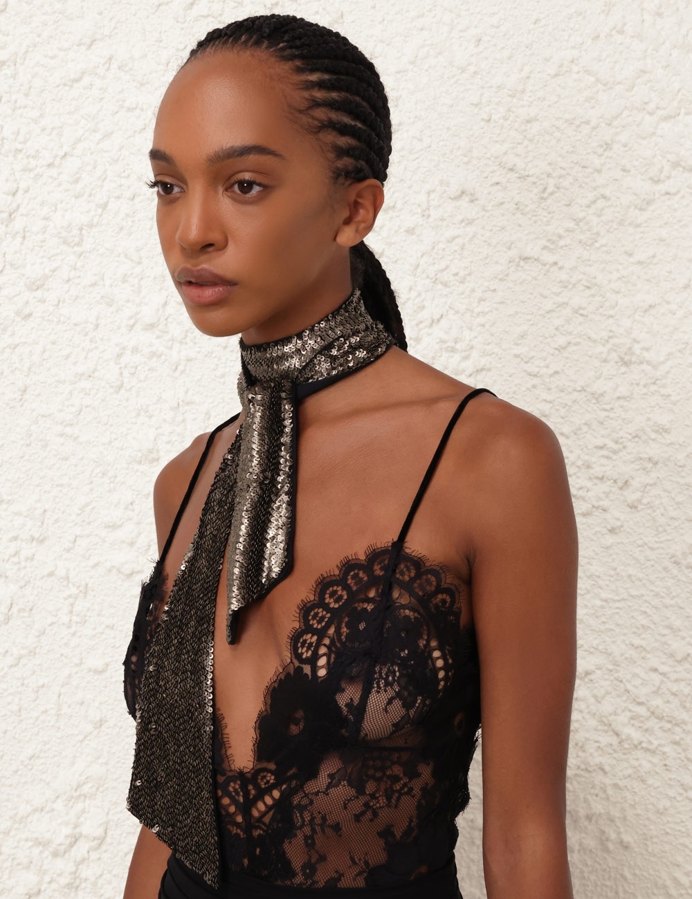 SEQUIN NECK SCARF - 4