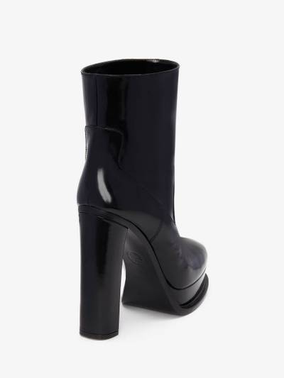 Alexander McQueen Women's Platform Ankle Boot in Black outlook