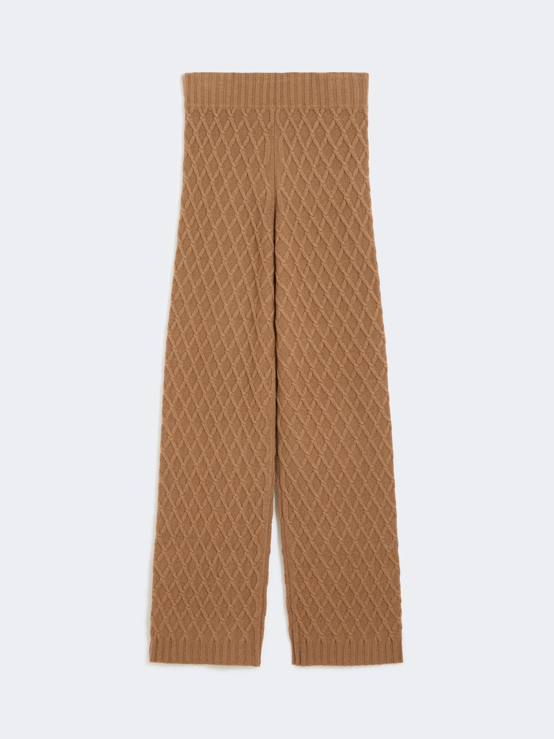 PEVERA Long, camel-yarn trousers - 1