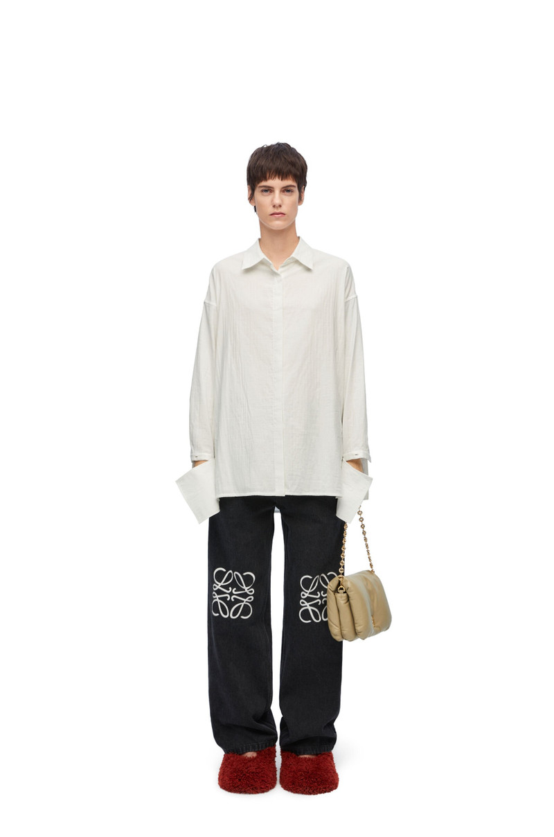 Loewe Anagram baggy jeans in denim outlook