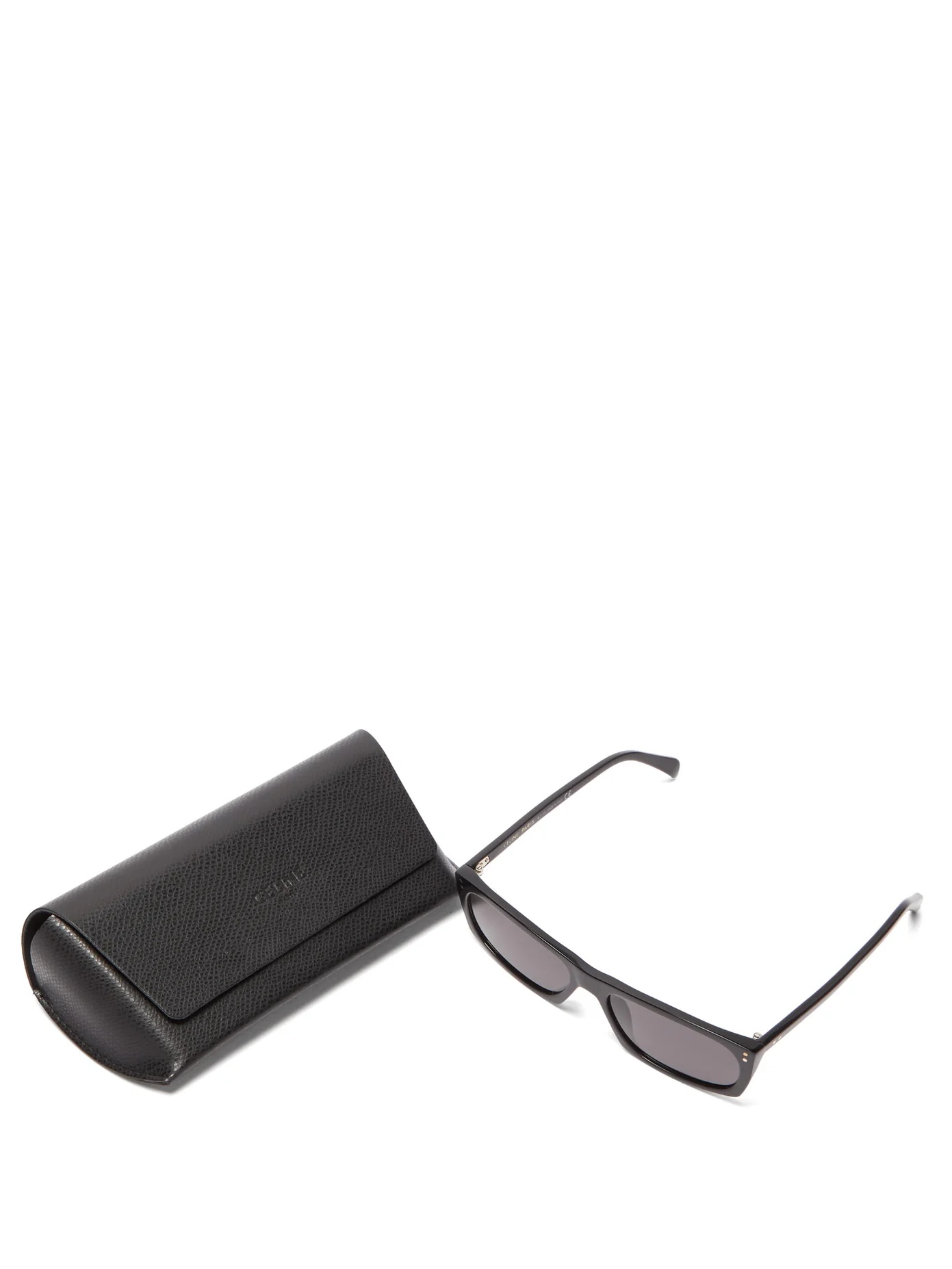 Rectangle acetate sunglasses - 5