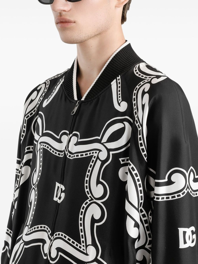 bandana-print bomber jacket 5