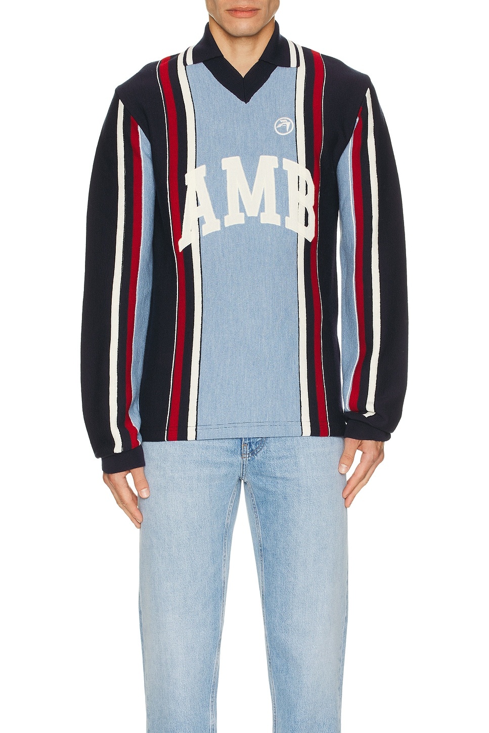 Long Sleeve Embroidered Polo - 4