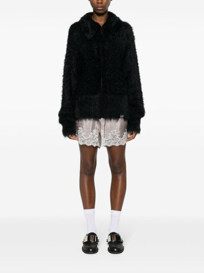 Martine Rose faux-fur zipped-up jacket outlook