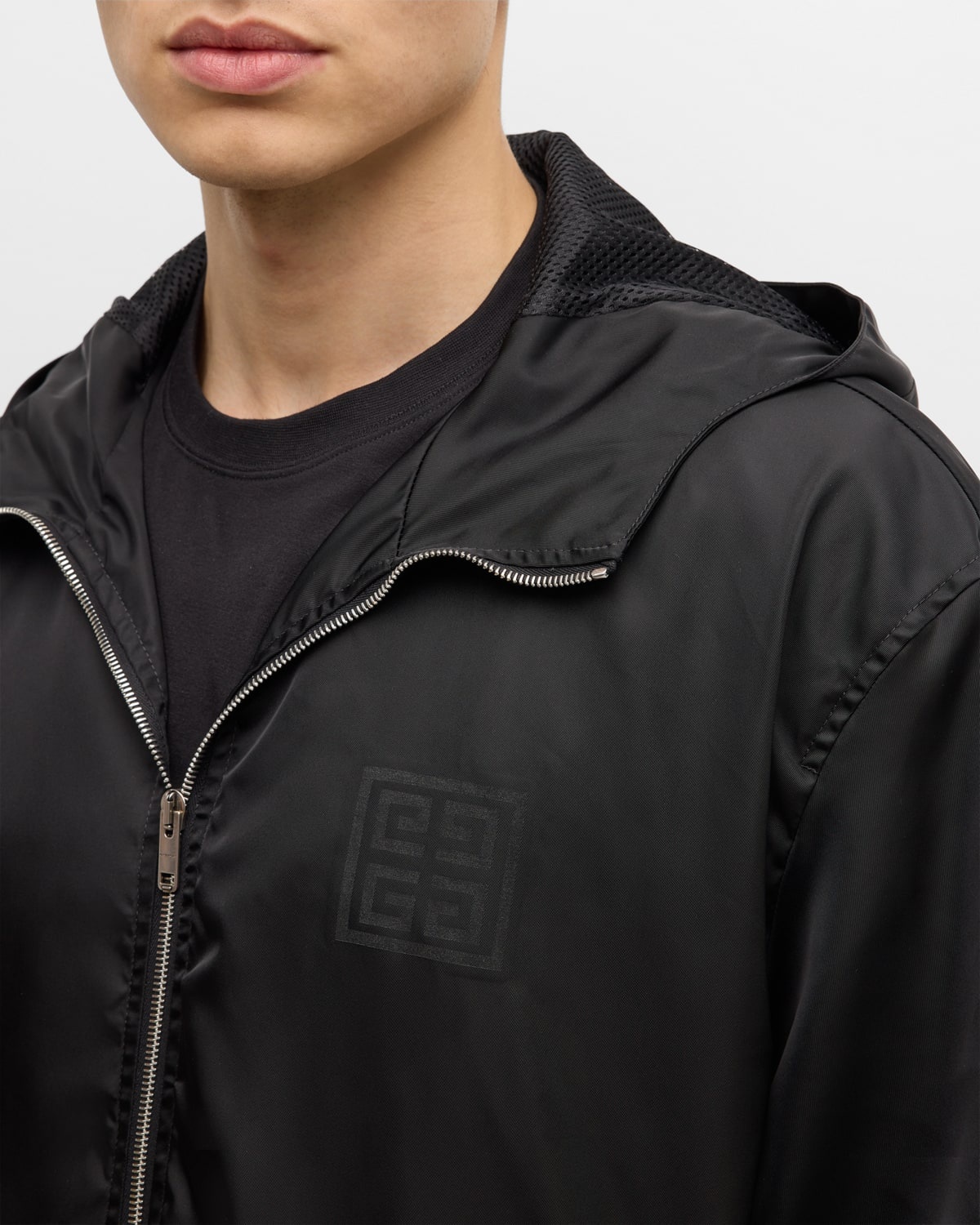Givenchy Men's 4G Jacquard Wind-Resistant Jacket