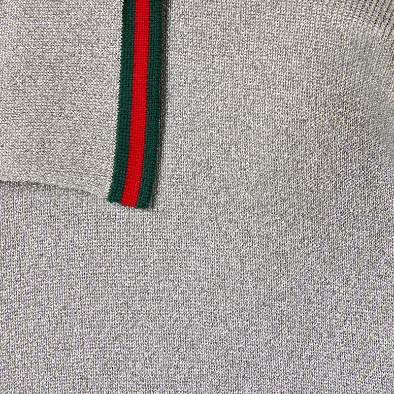 Lamé knit polo shirt 7