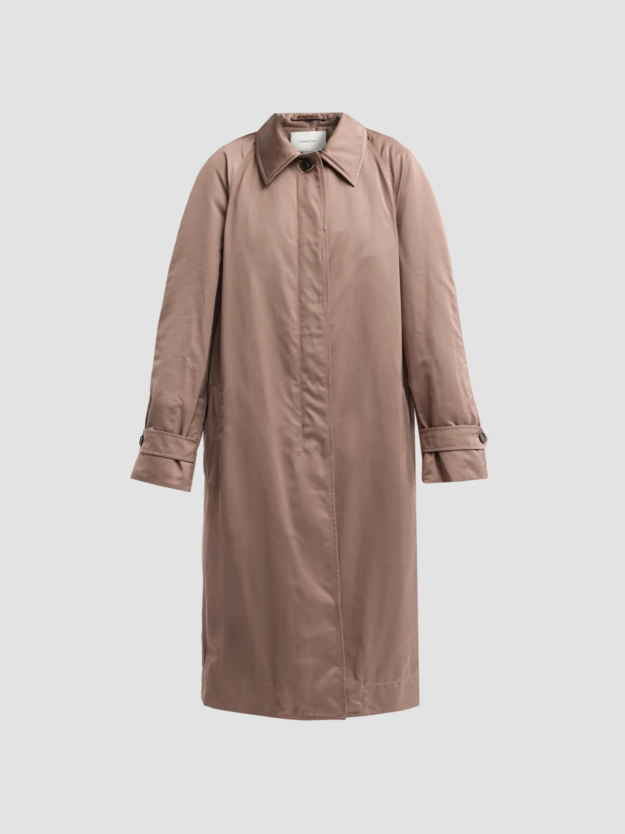 Women's Pima Cotton-Blend Car Coat - Taupe Haze - 1