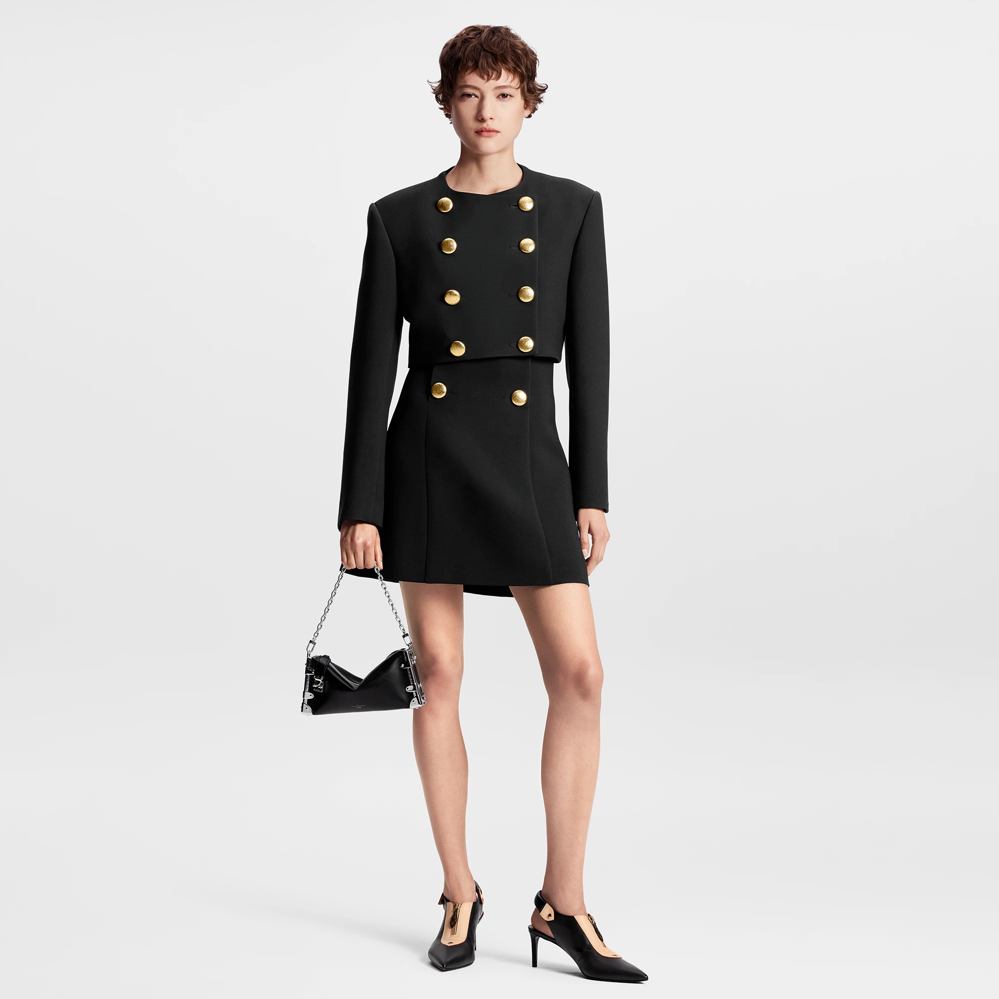 Hammered Button Skirt - 4
