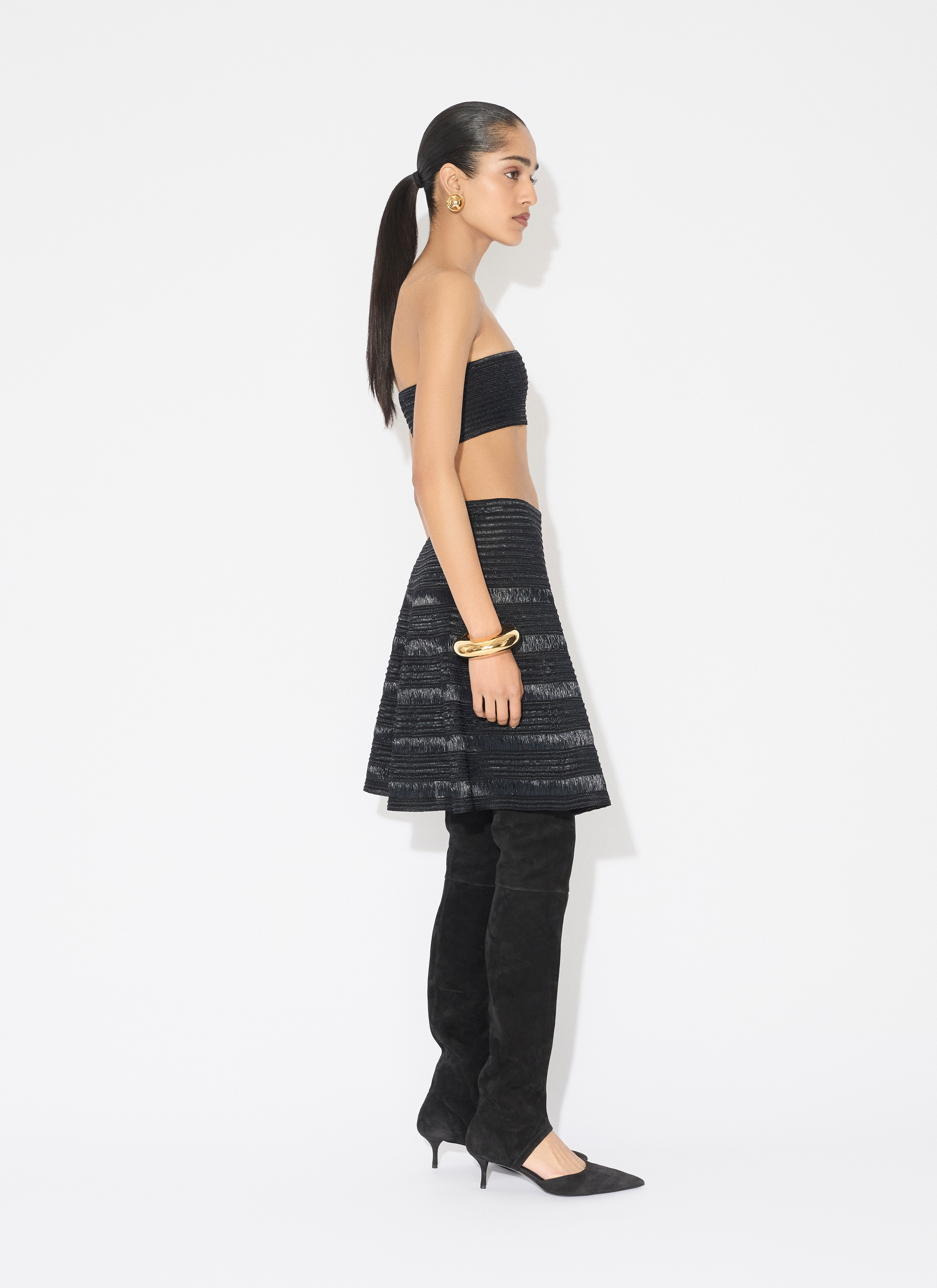 KNIT RAFFIA BUSTIER - 5
