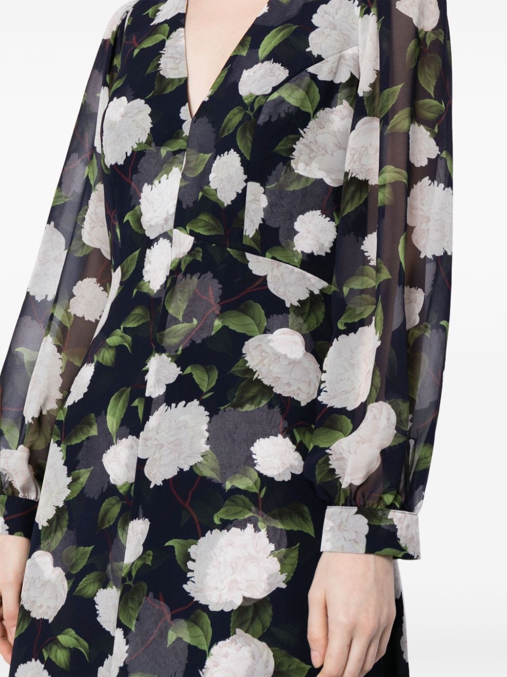 Penny floral-print gown - 5