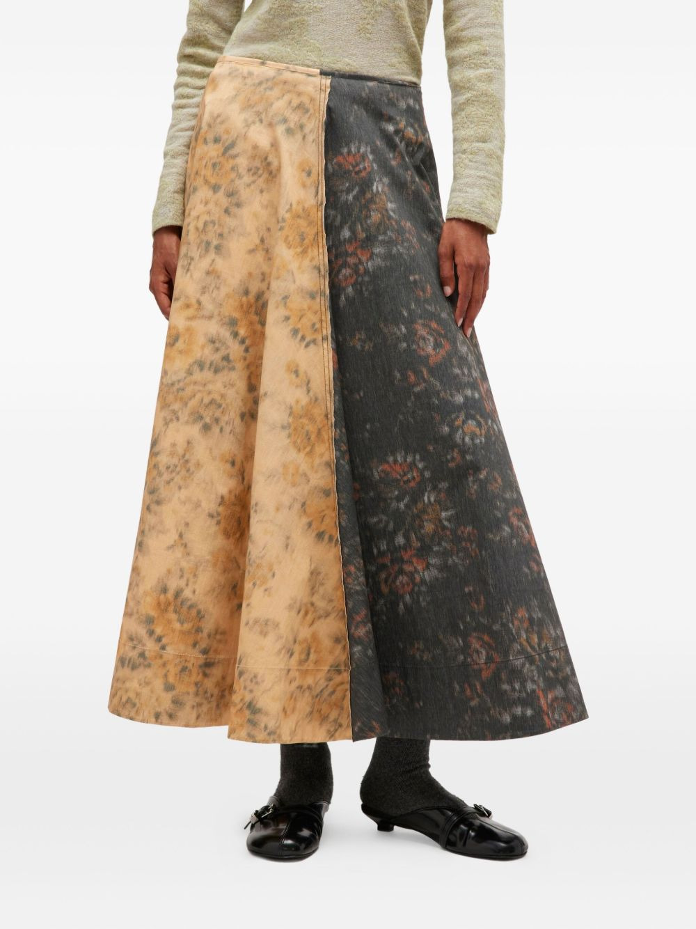 floral-print maxi skirt - 3