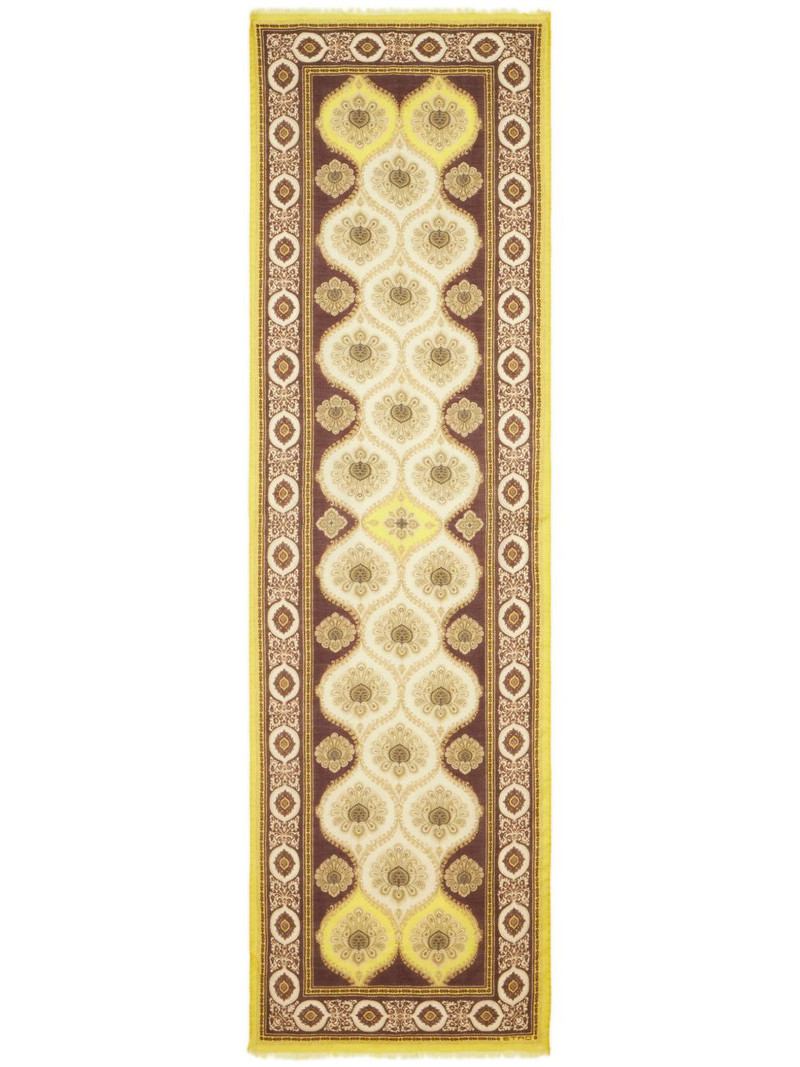 graphic-print silk scarf 1