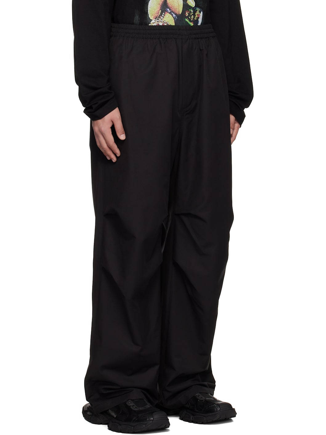 Black Logo Track Pants - 2