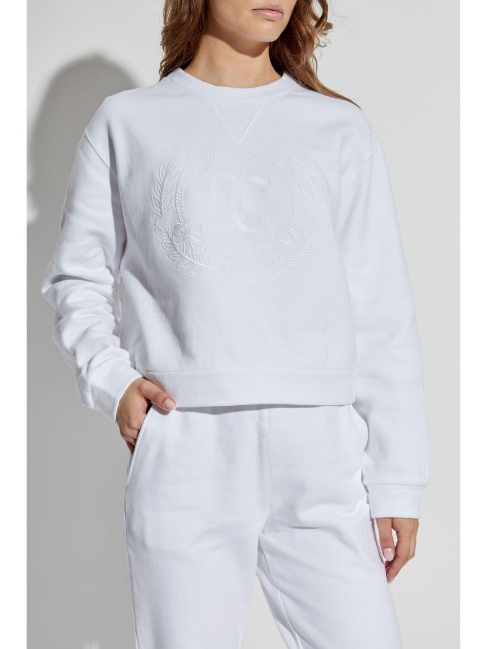 logo-embroidery sweatshirt - 3