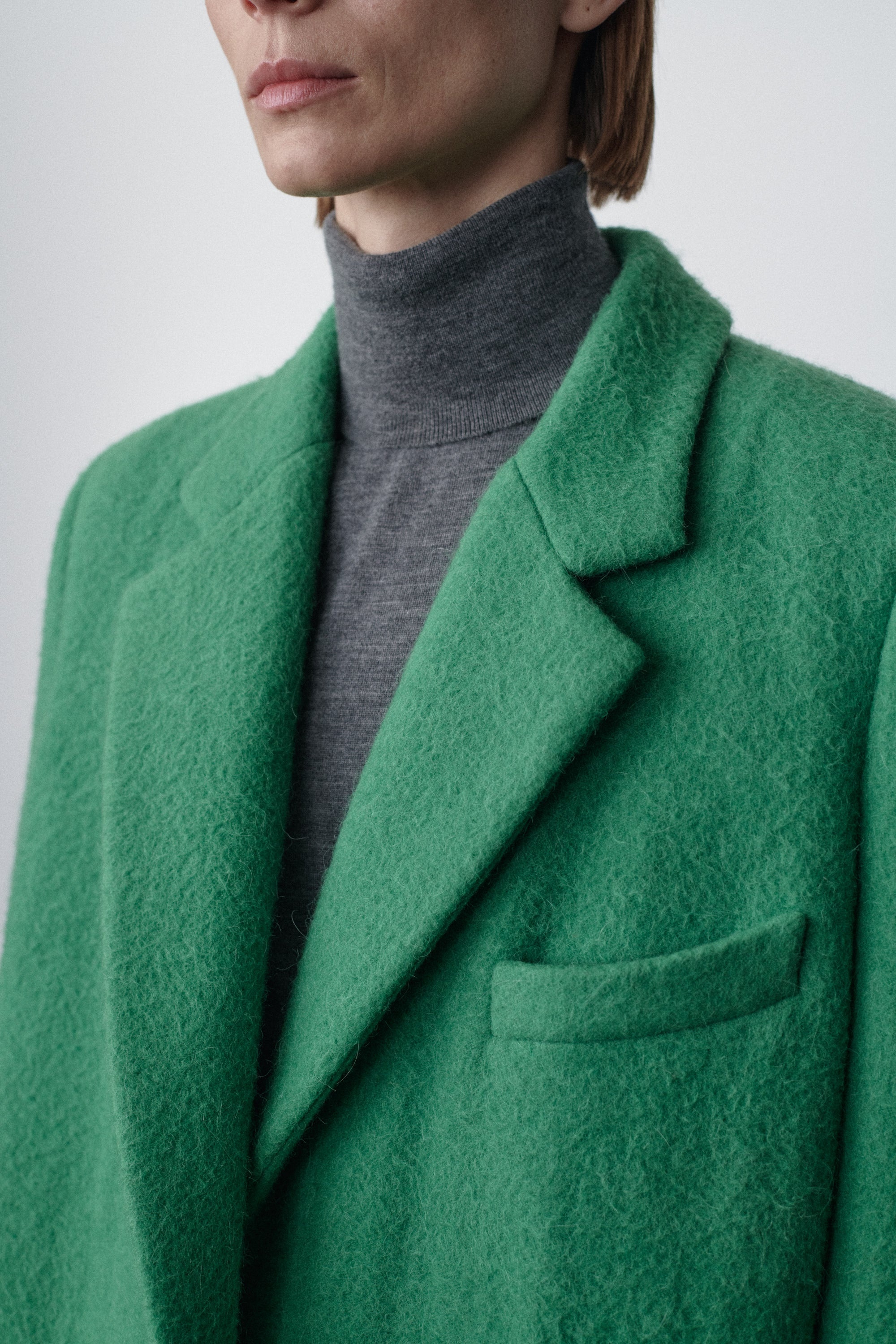 Demi Coat in Alpaca and Cashmere - 4