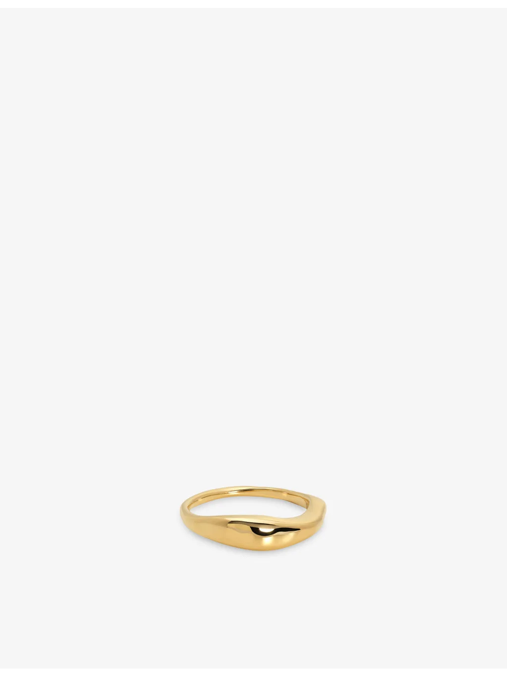 Antica 18ct Yellow Gold Vermeil Stacking Ring - 1