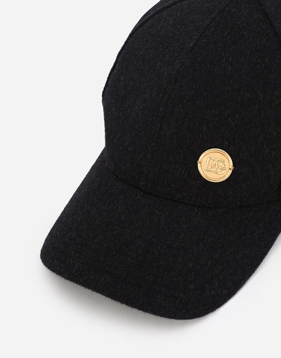 Dolce & Gabbana Cashmere baseball cap with DG patch outlook