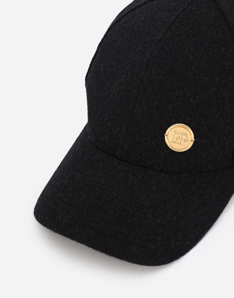 Dolce & Gabbana Cashmere baseball cap with DG patch outlook