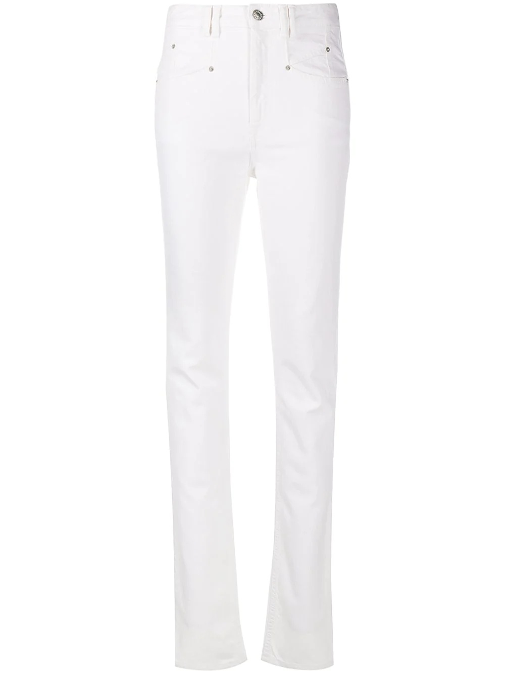 high-waist slim-fit jeans - 1