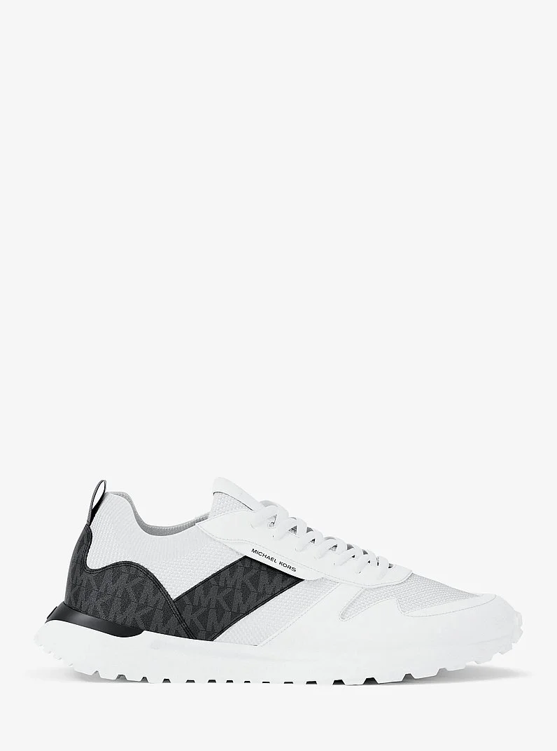 Dax Stretch Knit and Signature Logo Trainer - 1