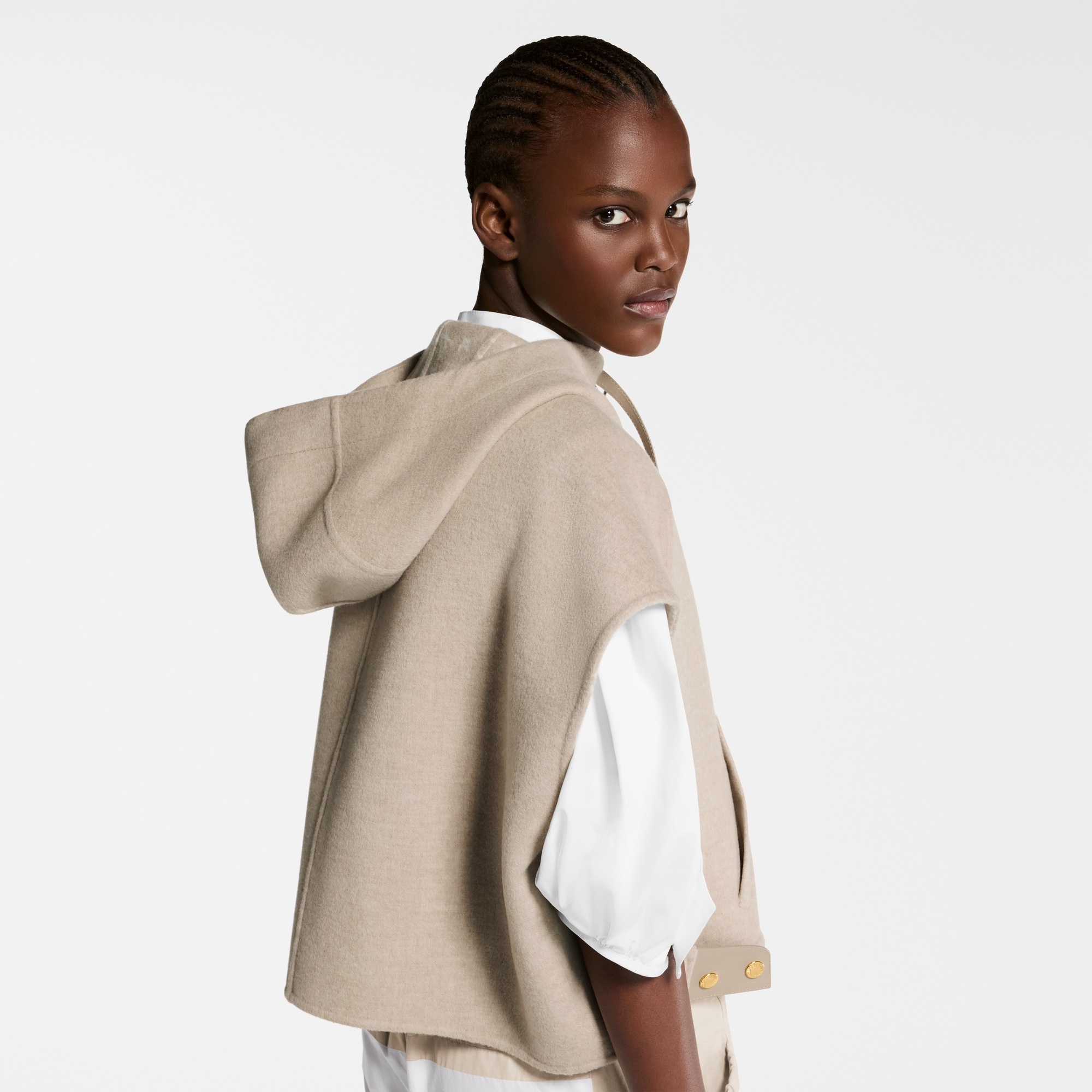 Double Face Open-Arm Jacket - 7