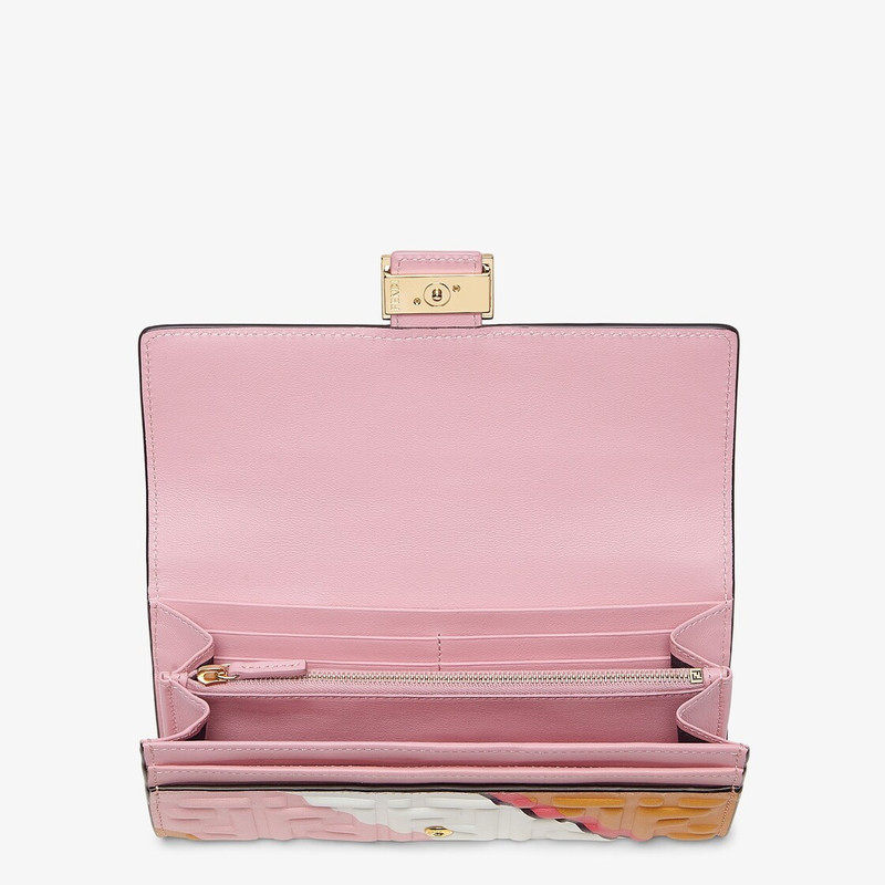 FENDI White nappa leather wallet outlook
