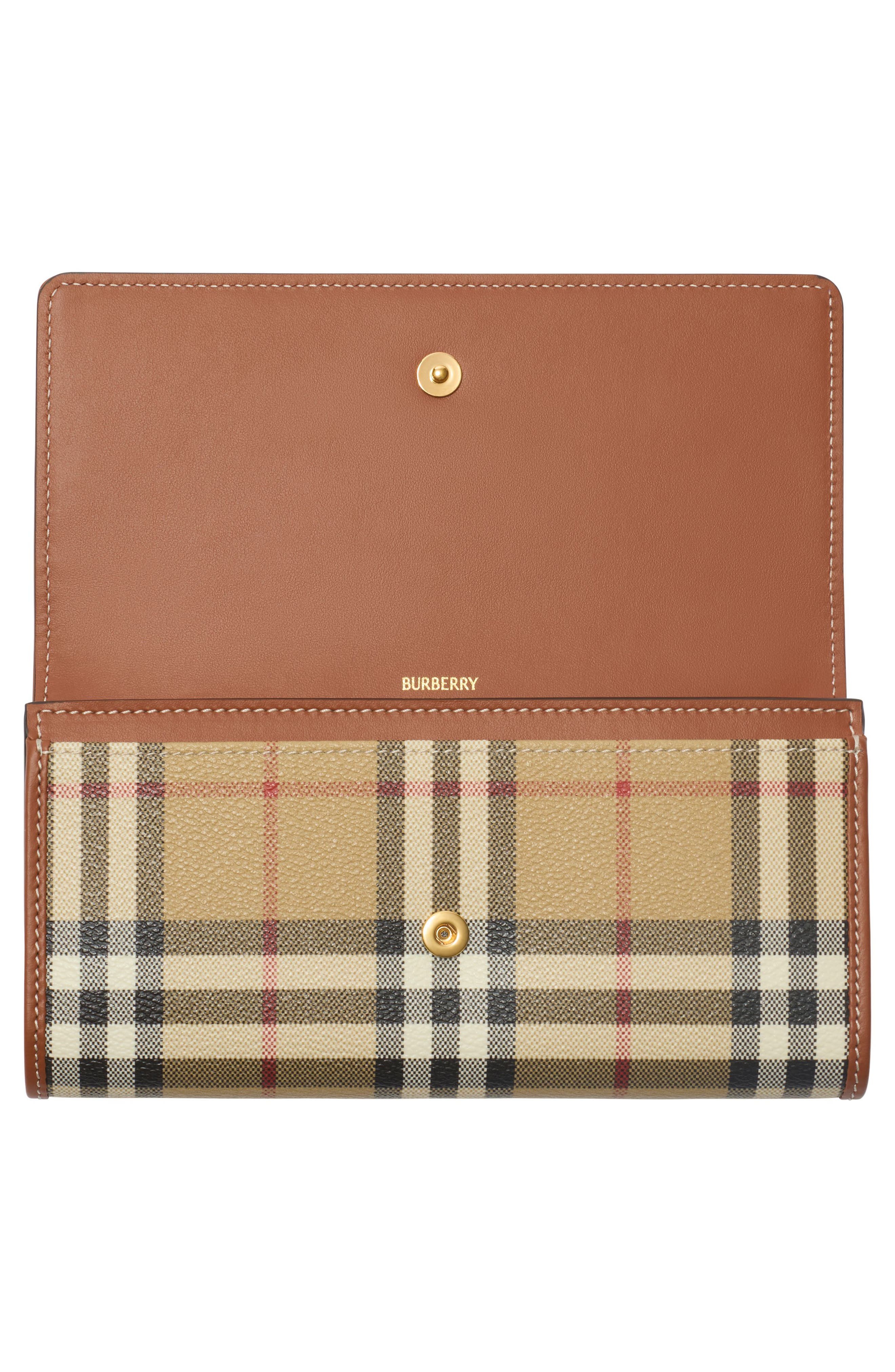 burberry Halton Check Continental Wallet in Archive Beige at Nordstrom - 2