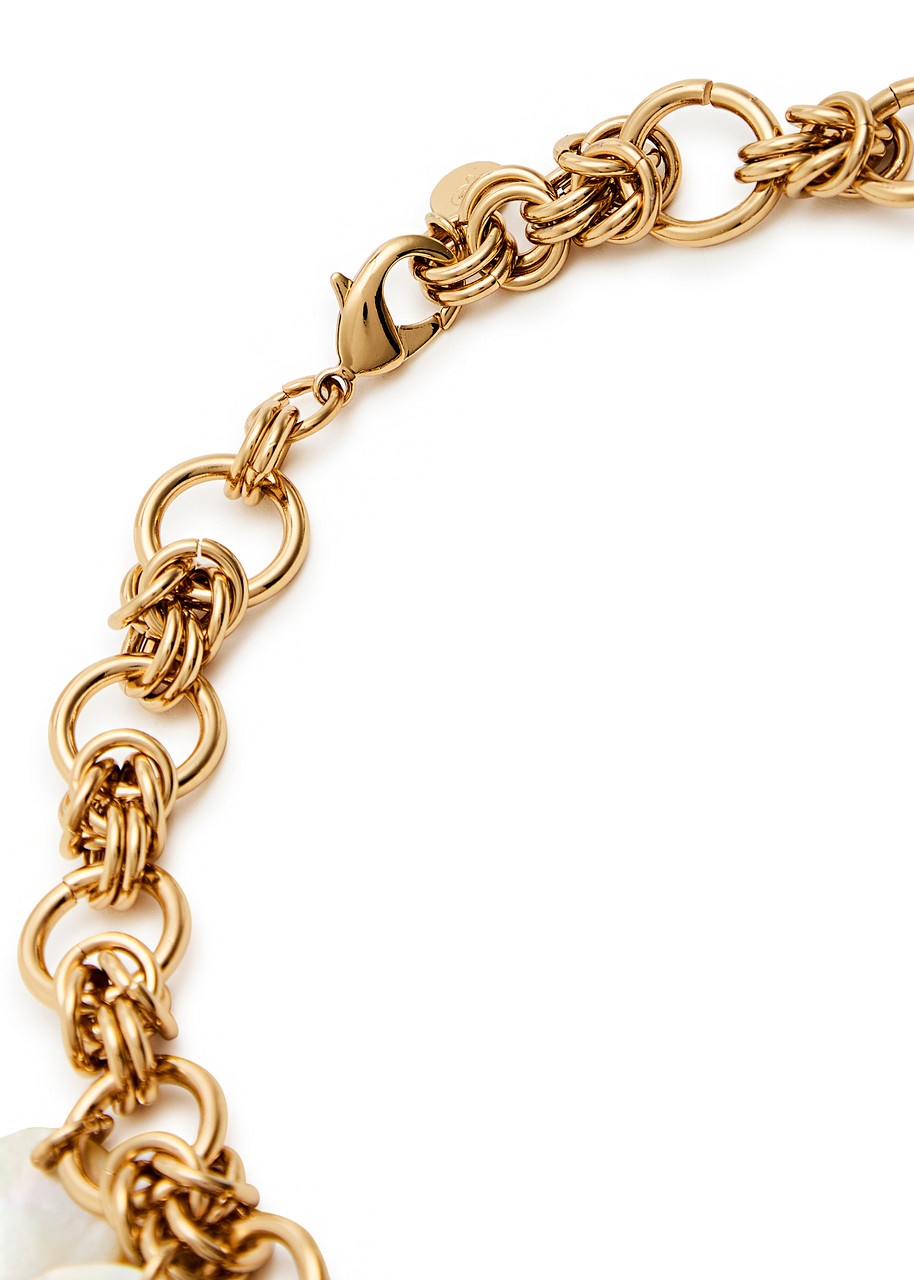 Rabanne Shell Disc Pearl Necklace - 3