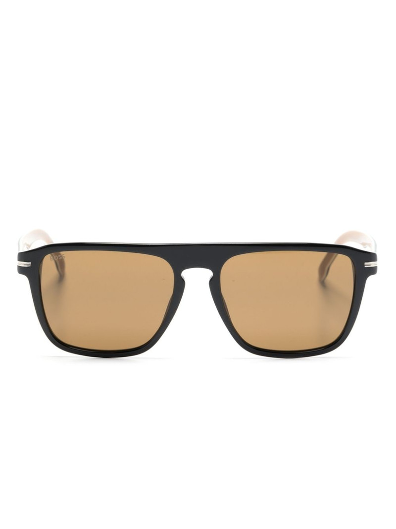 rectangle-shape tinted sunglasses 1