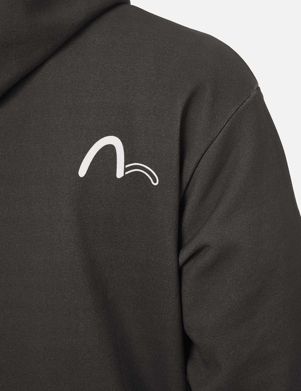 Logo and Seagull Print Relax Fit Hoodie - 7