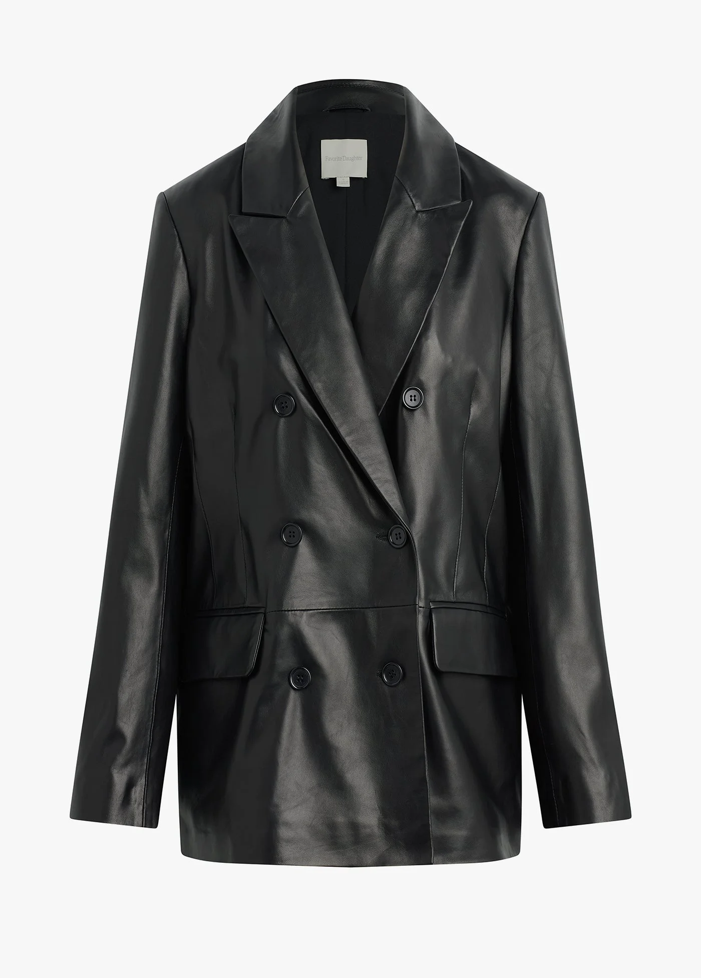 THE AGNES LEATHER BLAZER - 1