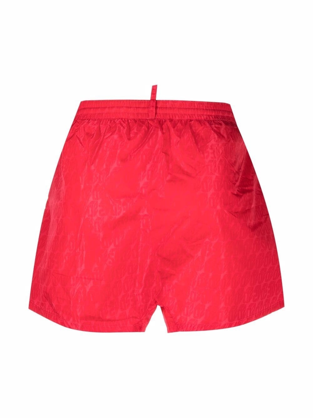 monogram drawstring-waist swim shorts - 2