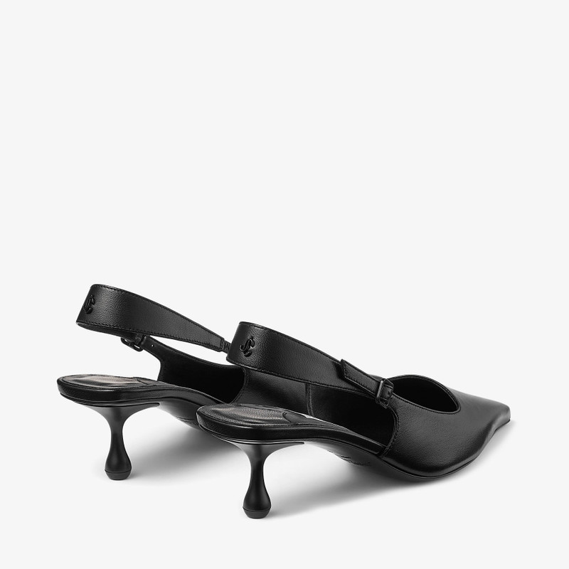 JIMMY CHOO Amel 50
Black Nappa Leather Sling Back Pumps outlook