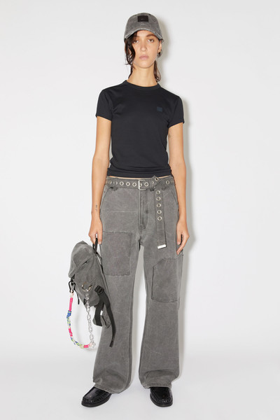 Acne Studios Crew neck t-shirt - Fitted fit - Black outlook