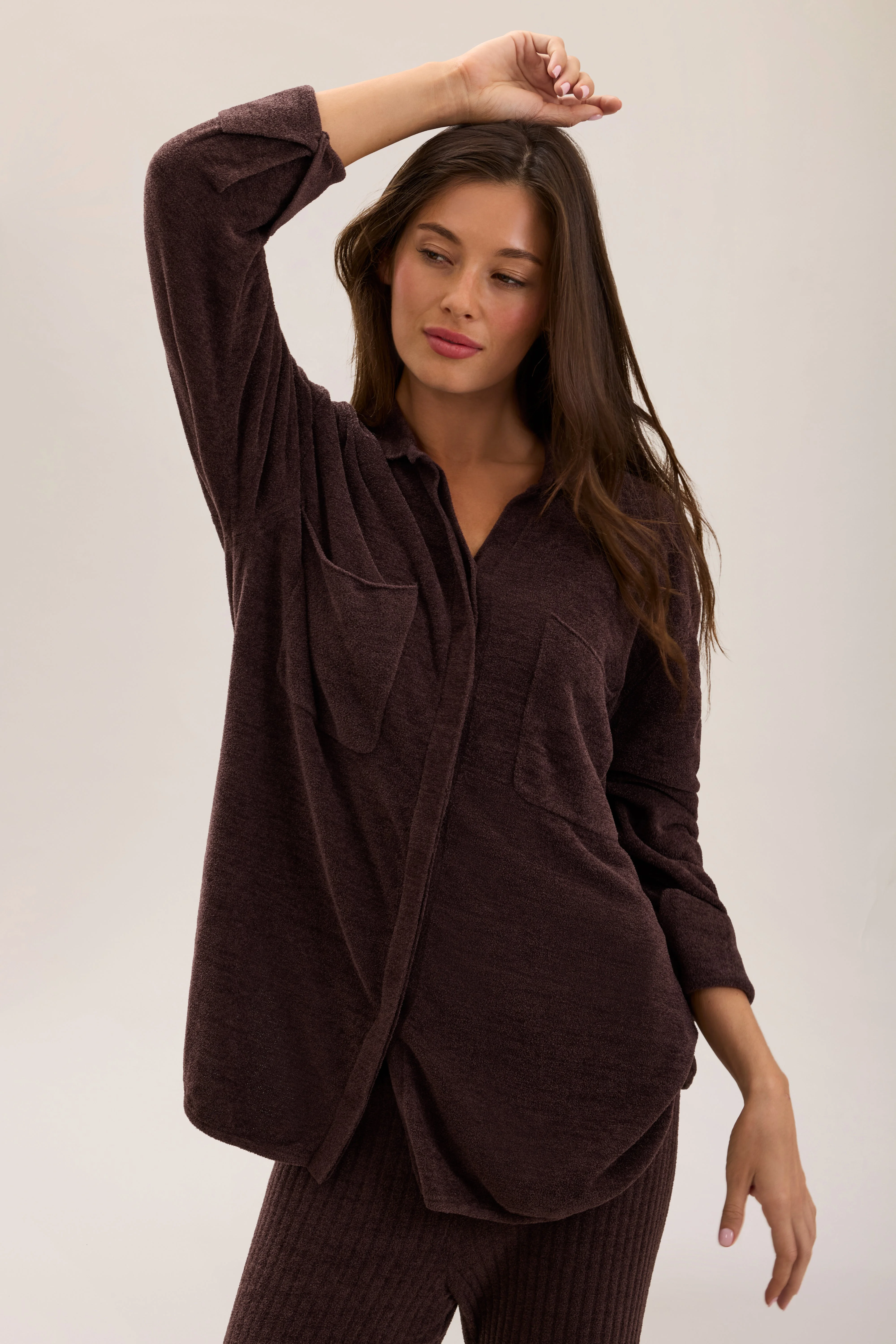 CozyChic Ultra Lite® Patch Pocket Shacket - 1