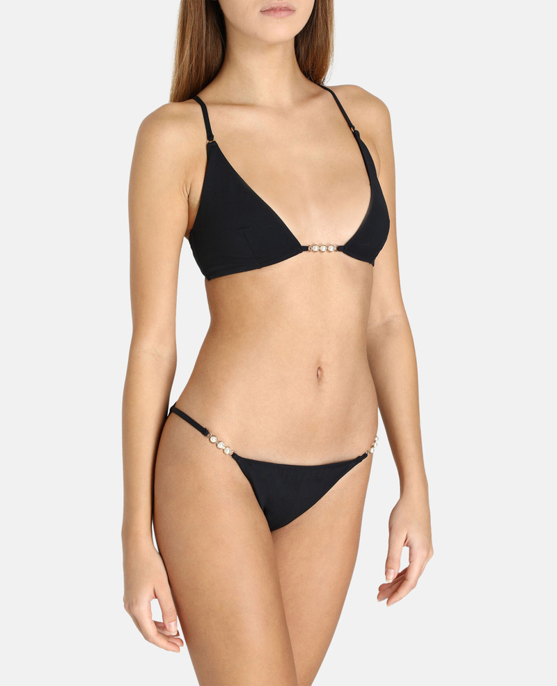 Stella McCartney Pearl Embellishment Triangle Bikini Top outlook