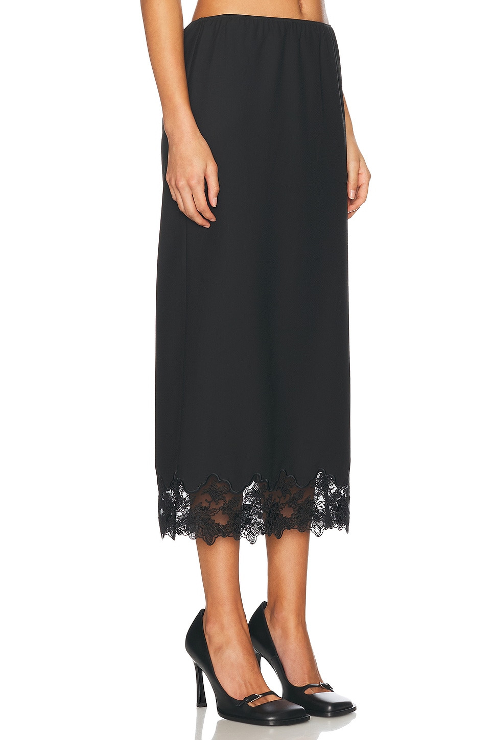 Suit Midi Skirt With Lace - 2