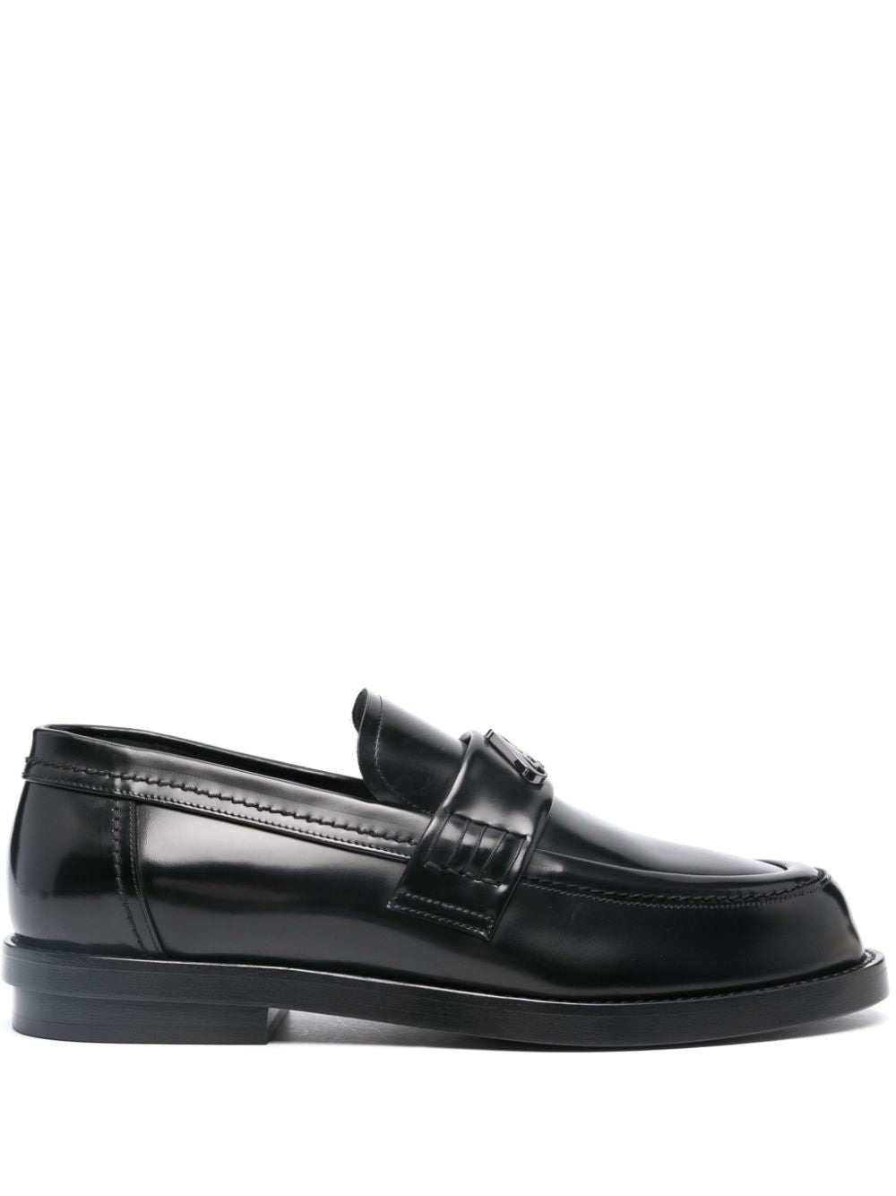 Alexander McQueen logo-plaque Leather Loafers - 1