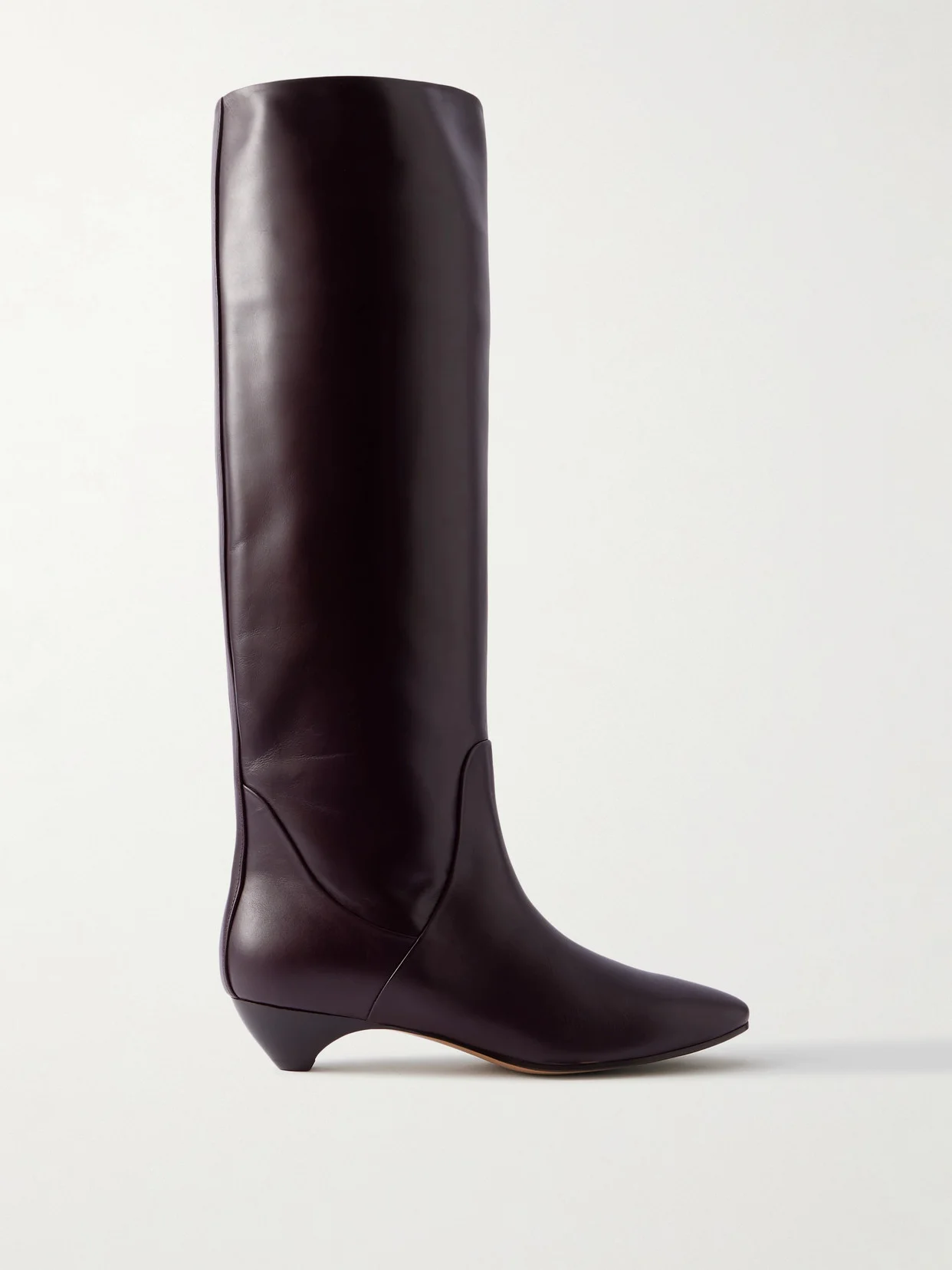 Allegra Leather Knee Boots - 1