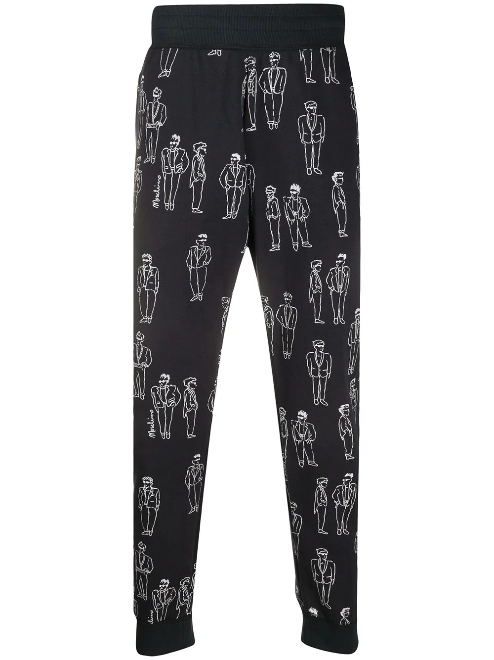 printed track pants - 1