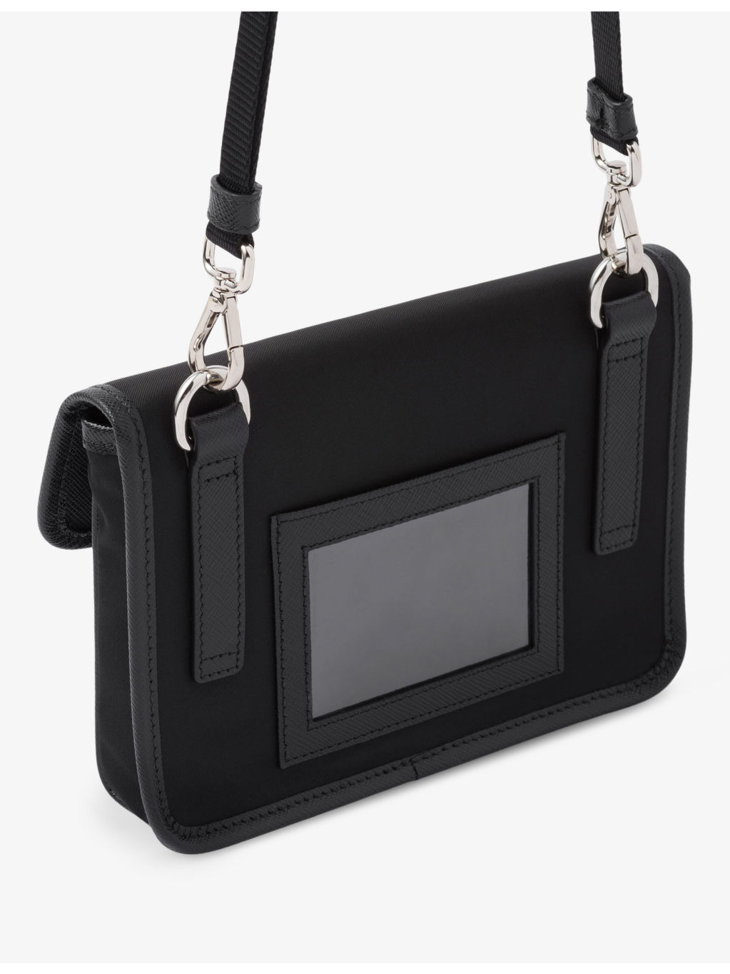 Re-Nylon buckled recycled-nylon and leather phone-holder - 3