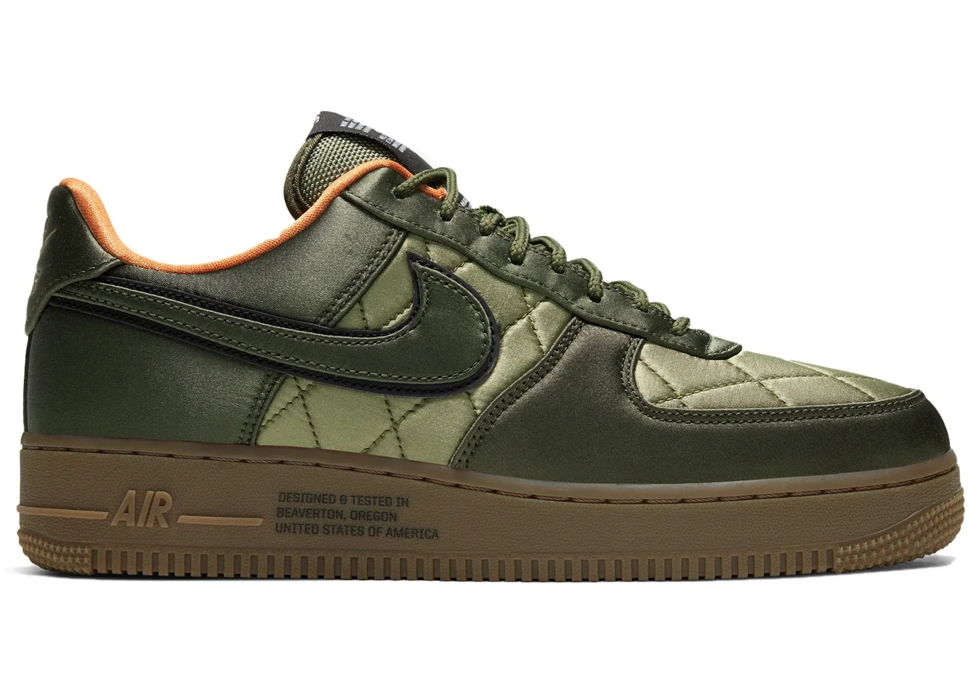 Nike Air Force 1 Low Quilted Satin Pack Cargo Khaki - 1