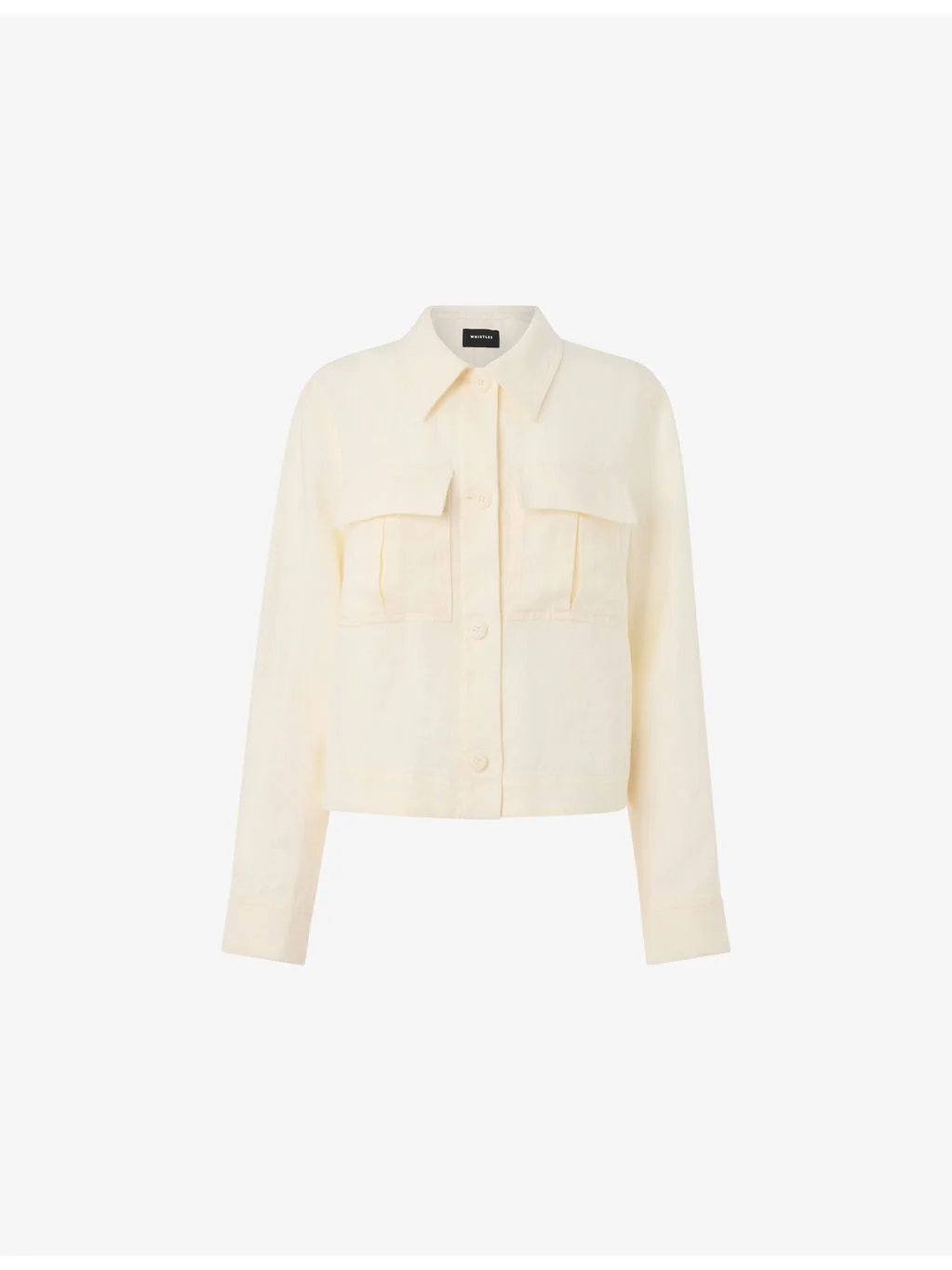 Abby Chest-Pocket Linen Jacket - 1