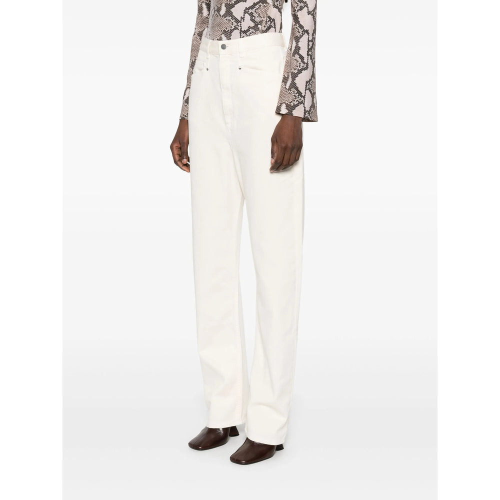Lemaire White Denim - Straight-Leg Jeans Women - 2